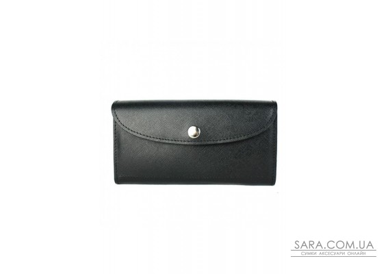 Шкіряний гаманець Smart Wallet чорний сап'ян - TW-Smart-black-saf The Wings