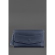 Кожаная женская сумка Элис темно-синяя - BN-BAG-7-navy-blue BlankNote