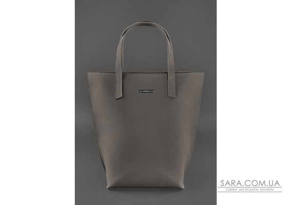 Шкіряна жіноча сумка шоппер D.D. темно-бежева - BN-BAG-17-beige BlankNote