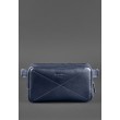 Кожаная поясная сумка Dropbag Maxi темно-синяя - BN-BAG-20-navy-blue BlankNote