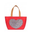 Сумка с глиттером POOLPARTY Lovetote (lovetote-oxford-red)