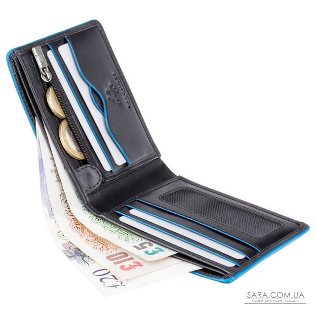 Гаманець чоловічий Visconti ALP85 Ozwald з RFID (Italian Black) Гаманець чоловічий Visconti ALP85 Ozwald з RFID (Italian Black)