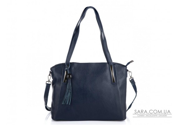 Синя жіноча сумка-шоппер Riche F-A25F-FL-89055WBL