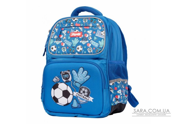 Рюкзак шкільний 1Вересня S-105 "Football", синій (558307)