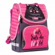 Рюкзак шкільний каркасний SMART PG-11 "Cat rules", рожевий/чорний (556515)