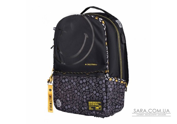 Рюкзак YES T-124 "Smiley World.Black&Yellow" (557870)