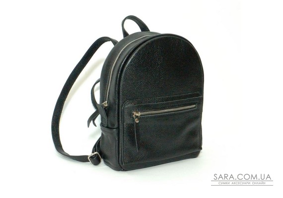 Женский кожаный рюкзак B020101 черный