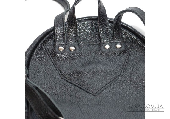 Женский кожаный рюкзак B020101-black черный
