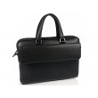 Классическая мужская черная кожаная сумка Tiding Bag SM8-21007-1A