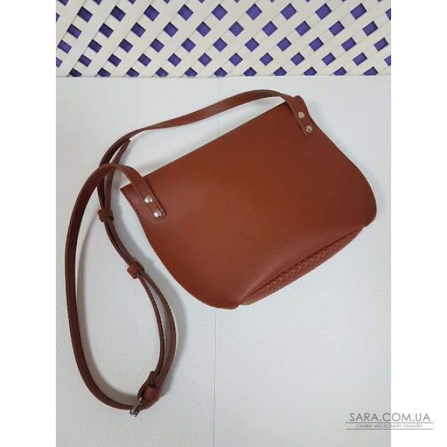 Сумка жіноча "Ліра" натуральна шкіра, гончарна глина плетінка Anko Сумка жіноча "Ліра" натуральна шкіра, гончарна глина плетінка Anko