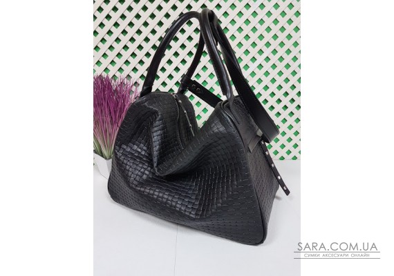 Сумка женская "Челси" натуральная кожа, черная матовая венето Anko