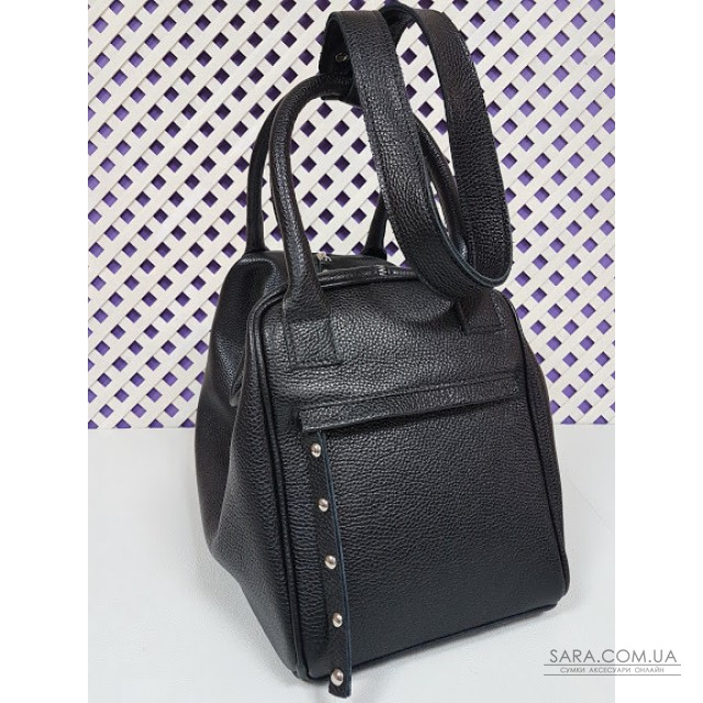 Сумка женская "Челси" натуральная кожа, черная флотар Anko Сумка женская "Челси" натуральная кожа, черная флотар Anko