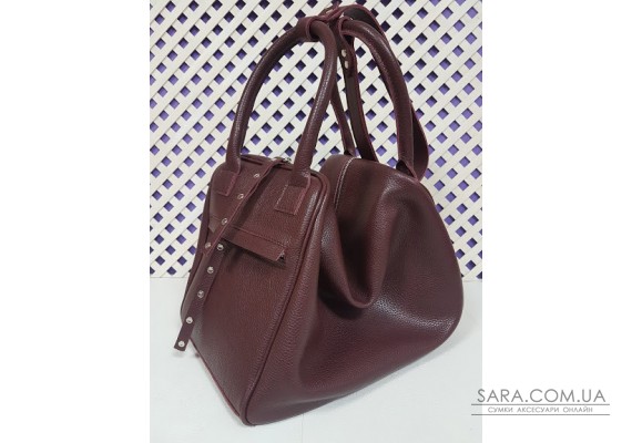 Сумка женская "Челси" натуральная кожа, бургунди флотар Anko