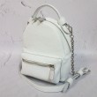 Рюкзак-сумка "Міні" натуральна шкіра, білий флотар Anko