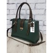 Сумка жіноча "Хлоя" натуральна шкіра, темно-зелена матова Anko