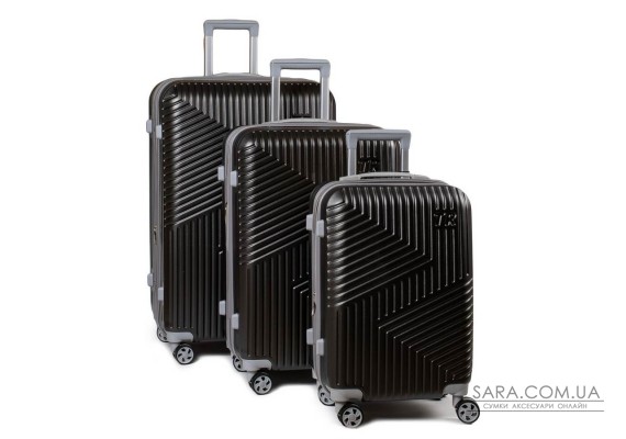 Дорожній чемодан 31 ABS-пластик 802 grey Podium