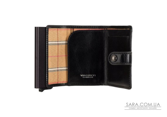 Кошелек-картхолдер Visconti ENZ80 Speziale (Black Shadow)