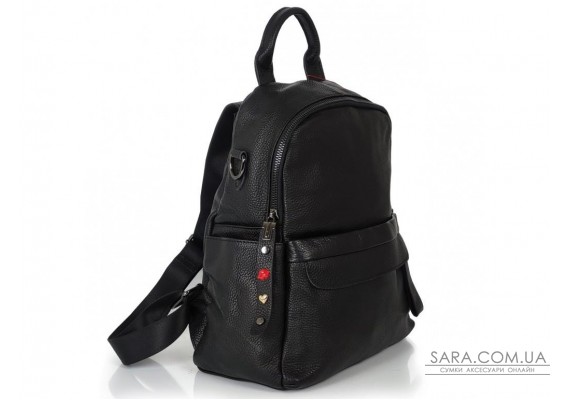 Жіночий шкіряний чорний рюкзак Olivia Leather F-S-NM20-2105A