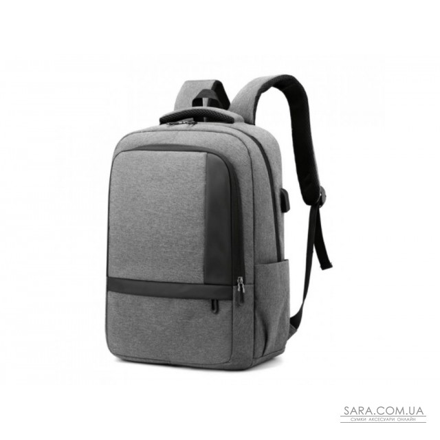 Сірий рюкзак для ноутбука Tiding Bag BPT01-CV-0122G недорого Сірий рюкзак для ноутбука Tiding Bag BPT01-CV-0122G недорого