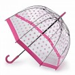 Парасолька-тростина жіноча Fulton Birdcage-2 L042 Pink Polka (Рожевий горох)