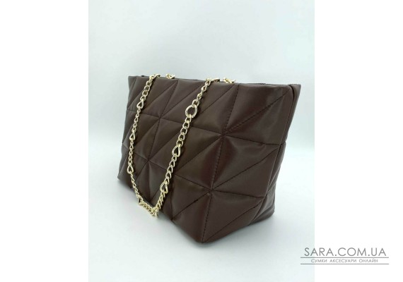 Жіноча сумка «Саманта» шоколадна WeLassie