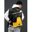 Чоловічий рюкзак ролл Sambag RollTop X Чорний з жовтим