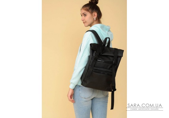 Женский рюкзак ролл Sambag RollTop Zard черный