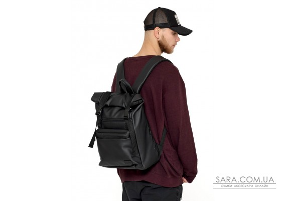 Мужской рюкзак ролл Sambag  RollTop Zard черный