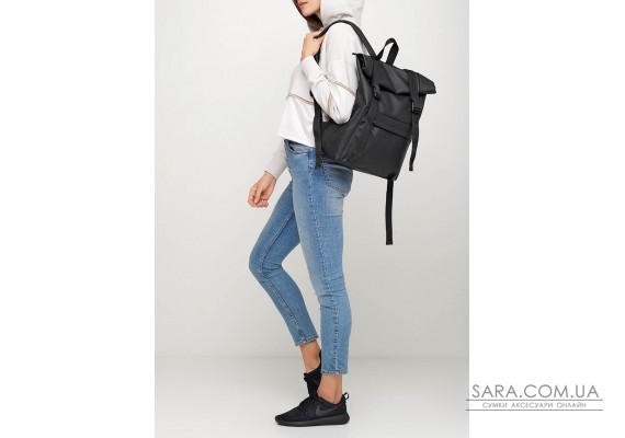 Женский рюкзак ролл Sambag RollTop Milton черный