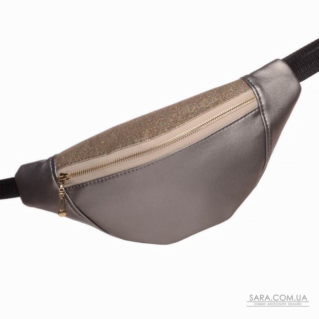 Сумка на пояс бананка Sambag Soho BSO silver dark Сумка на пояс бананка Sambag Soho BSO silver dark