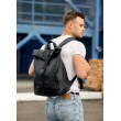 Мужской рюкзак ролл Sambag RollTop LZT чорний