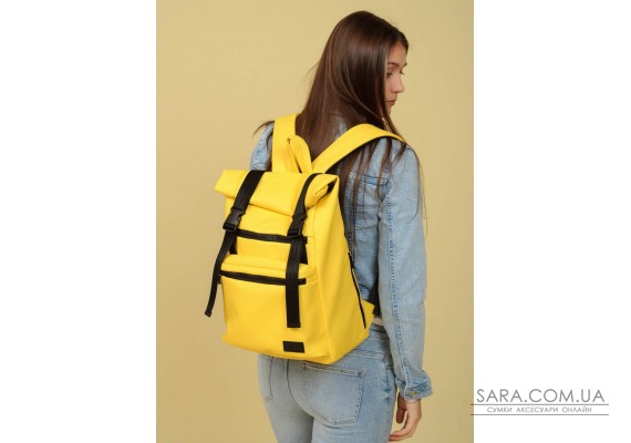 Жіночий рюкзак ролл Sambag RollTop Zard жовтий