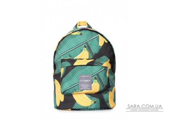 Рюкзак POOLPARTY с тропическим принтом (backpack-bananas)