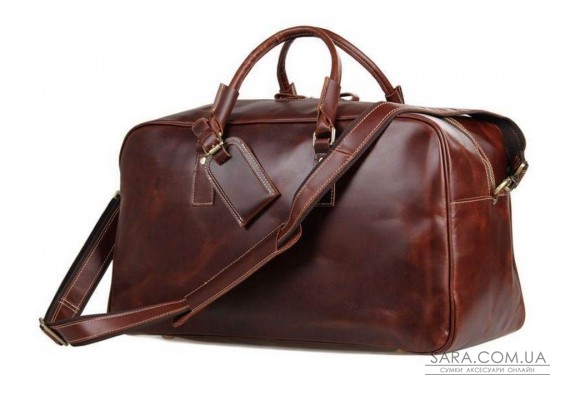 Велика зручна шкіряна дорожня сумка, англійський стиль 7156LB