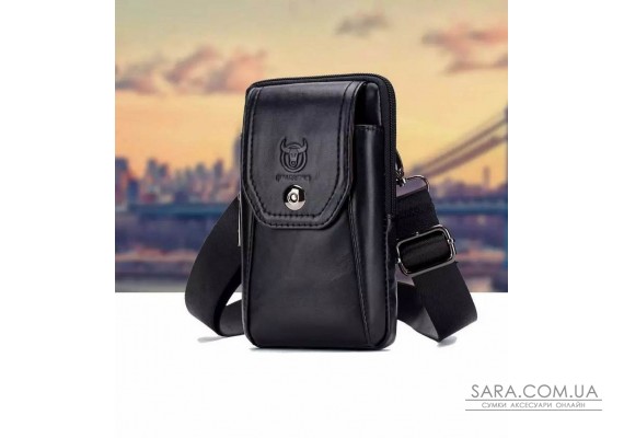 Кожаная напоясная с ремешком на плечо T0158A BULL,