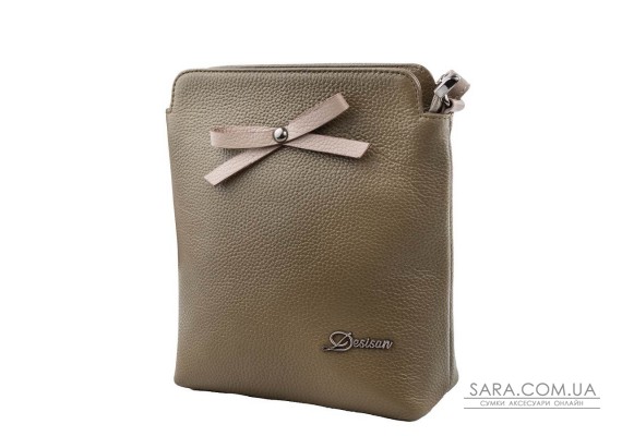 Жіноча шкіряна сумка DESISAN SHI1513-green