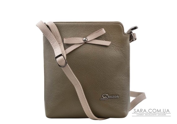 Жіноча шкіряна сумка DESISAN SHI1513-green