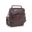 Мужская коричневая барсетка Tiding Bag S-JMD10-161C с ручкой для переноски.