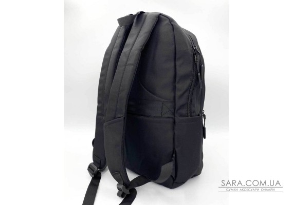 Великий тканинний рюкзак з нашивкою чорний WeLassie