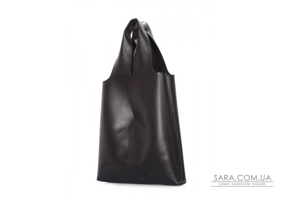 Жіноча сумка-шоппер зі штучної шкіри POOLPARTY Amore чорна (amore-pu-black)