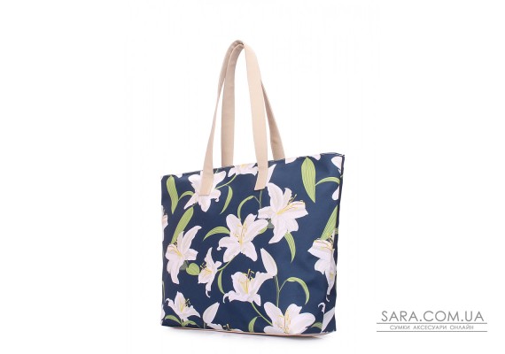 Літня сумка POOLPARTY Flora з ліліями (flora-lily)