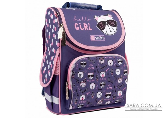 Рюкзак шкільний каркасний  Smart PG-11 Hello, girl!