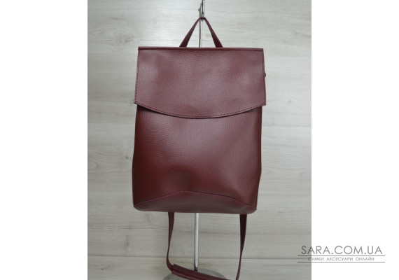 Молодежный сумка-рюкзак бордового цвета WeLassie