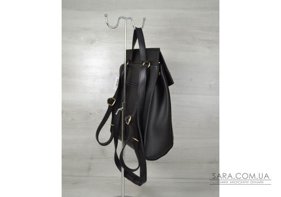 Молодежный сумка-рюкзак черного цвета WeLassie