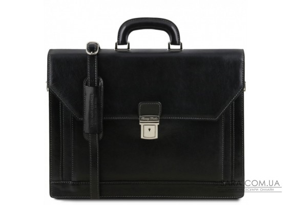 Кожаный мужской портфель на два отделения NAPOLI Tuscany Leather TL141348