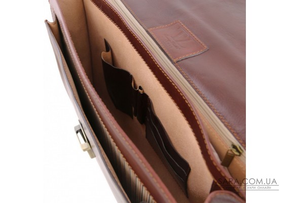 Шкіряний чоловічий портфель на два відділення NAPOLI Tuscany Leather TL141348
