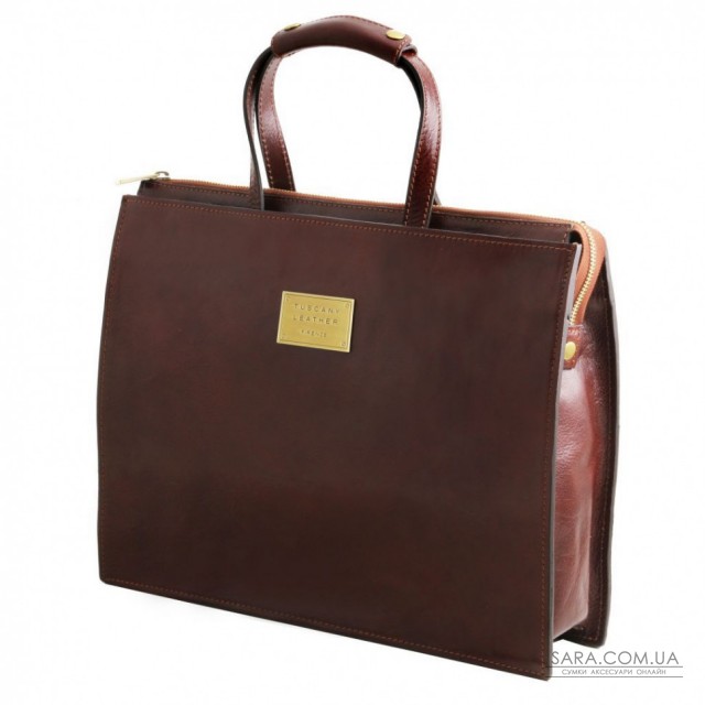 PALERMO-Жіночий портфель на 3 відділення зі шкіри Tuscany Leather TL141343 PALERMO-Жіночий портфель на 3 відділення зі шкіри Tuscany Leather TL141343