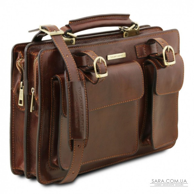 Кожаная сумка портфель Tuscany Tania TL141269 большая модель Кожаная сумка портфель Tuscany Tania TL141269 большая модель