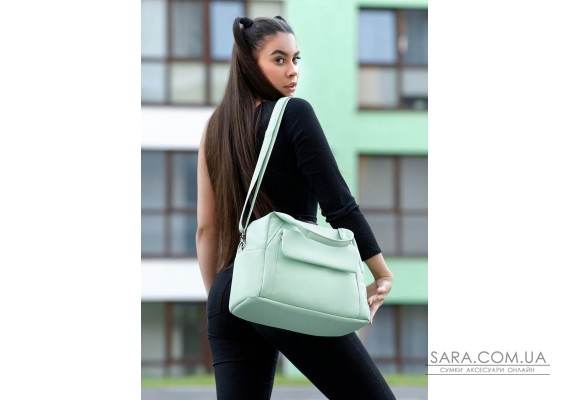 Жіноча спортивна сумка Sambag Vogue BKS м'ятна