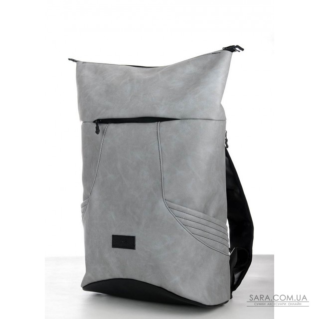 Чоловічий рюкзак ролл Sambag RollTop X світло-сірий нубук Чоловічий рюкзак ролл Sambag RollTop X світло-сірий нубук